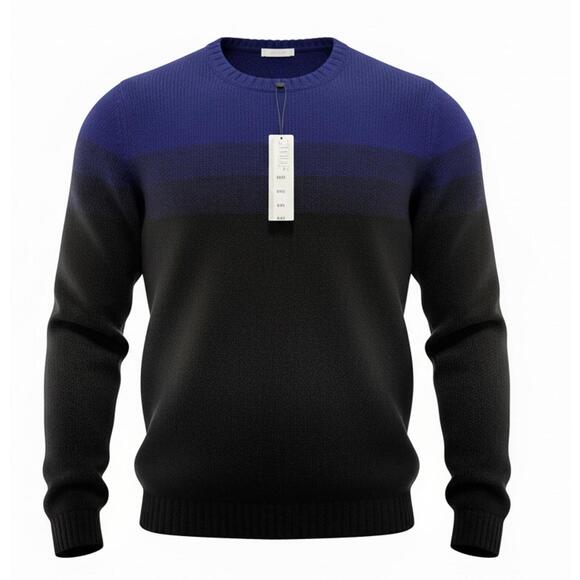 Stylus Other - Stylus Men's Blue and Black Color Block Sweater